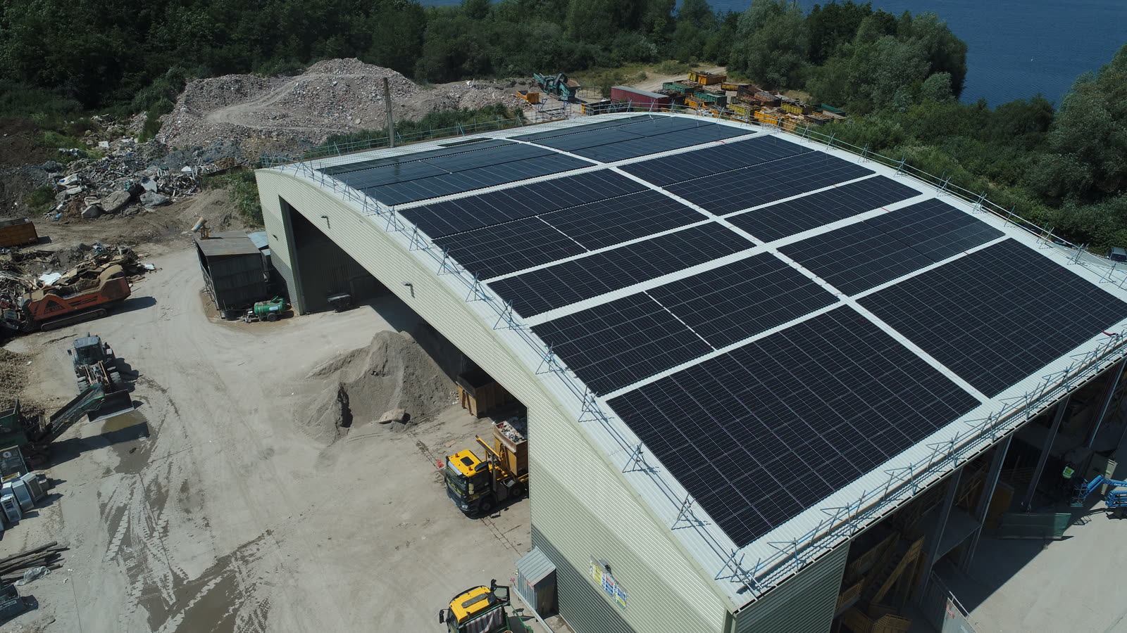 Aerial view of Theale site infrastructure
